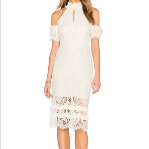 Alexis Dax White Lace Dress XS